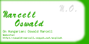 marcell oswald business card